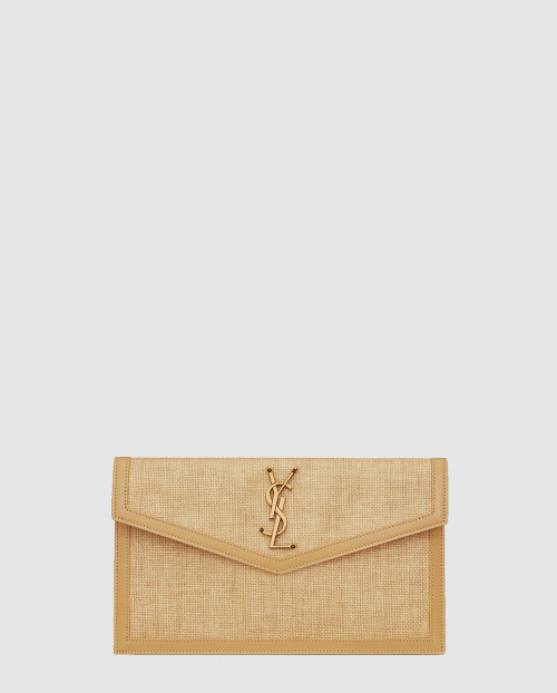 [SAINT LAURENT-생로랑]마이크로 라피아 소재의 UPTOWN 파우치 565739