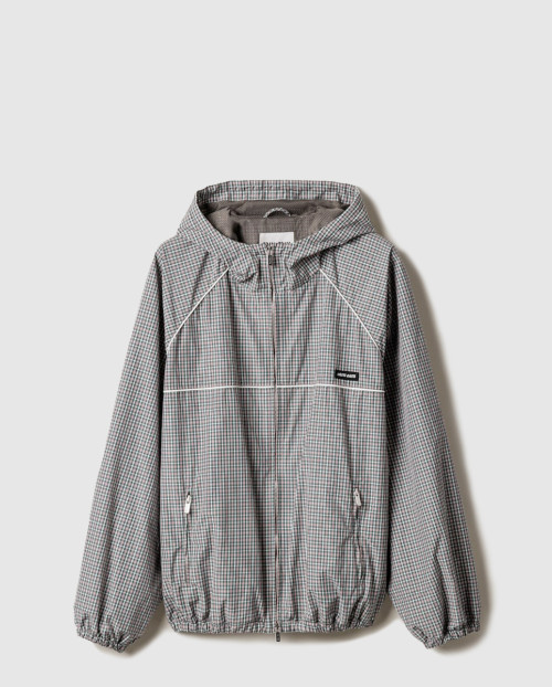 [MIUMIU-미우미우]체크 테크니컬 패브릭 봄버 재킷 ML1234