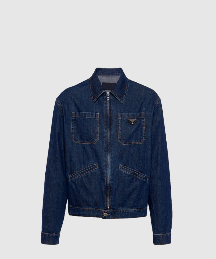 레플리카|이미테이션 prada-프라다라이트-데님-지퍼-재킷-geb255-1