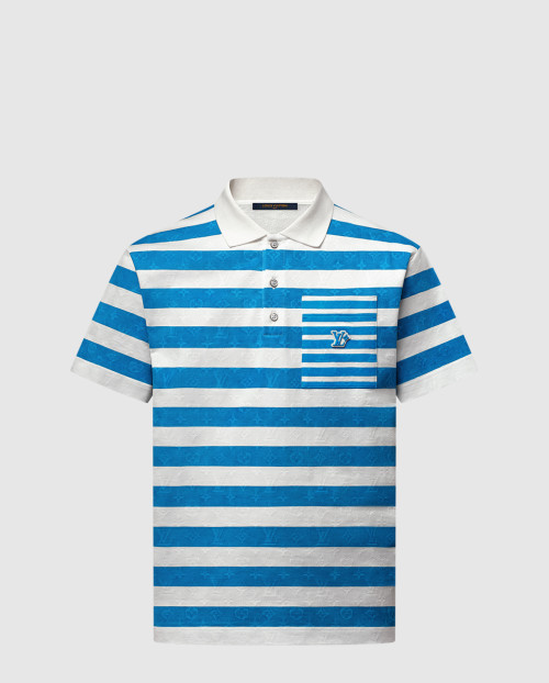 [LOUIS VUITTON-루이비통]모노그램 스트라이프드 폴로 셔츠 1AHWB4