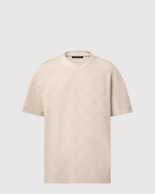 [LOUIS VUITTON-루이비통]다미에 프렌치 테리 티셔츠 1AHUVC