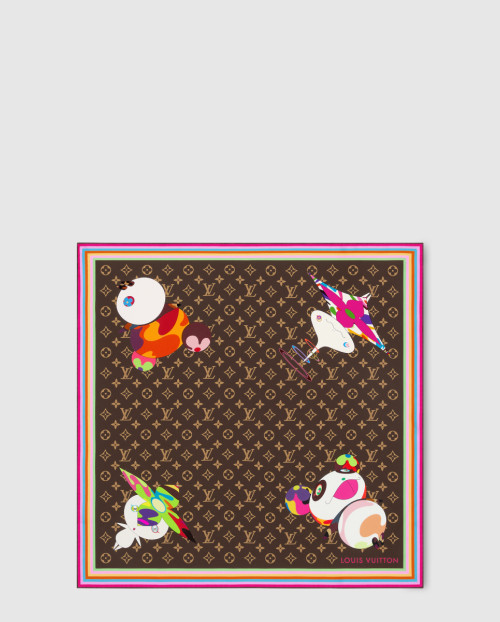 [LOUIS VUITTON-루이비통]LV x TM 모노그램 슈퍼플랫 캐릭터 스퀘어 90 M96274