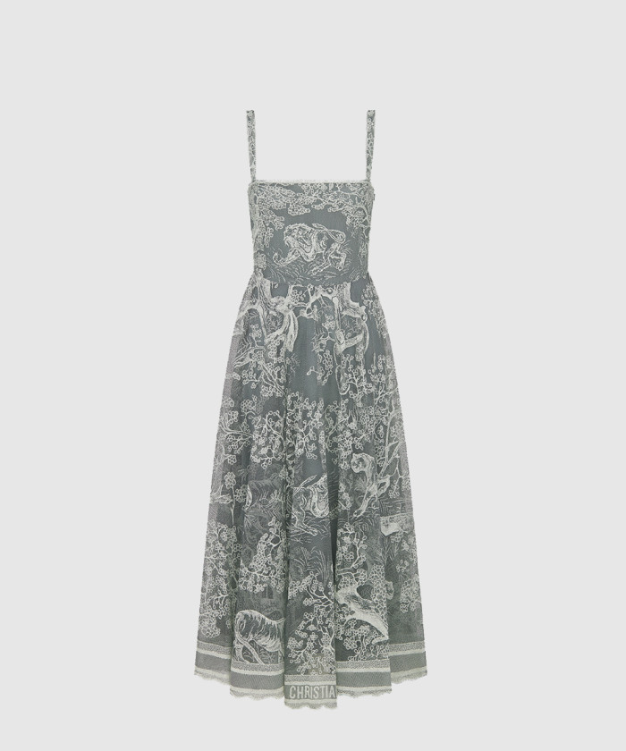 레플리카|이미테이션 dior-디올dioriviera-미디-플레어-드레스-541d1