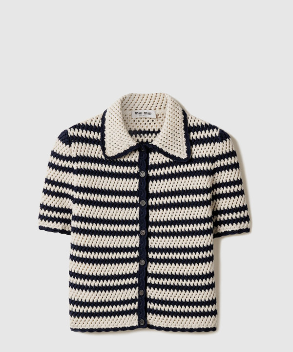 [MIUMIU-미우미우]코튼 가디건 MMF941