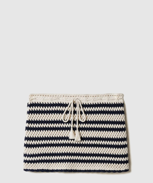 [MIUMIU-미우미우]코튼 미니스커트 MMG552