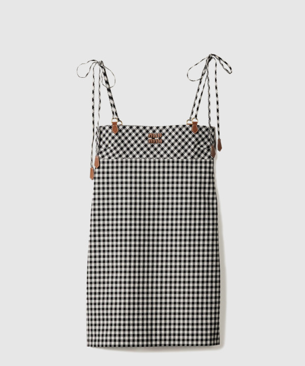 [MIUMIU-미우미우]체크 미니 드레스 MF5860