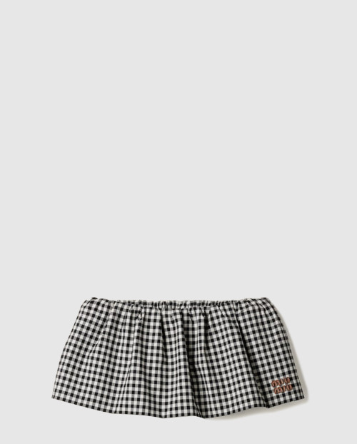 [MIUMIU-미우미우]깅엄 체크 미니스커트 MG2200