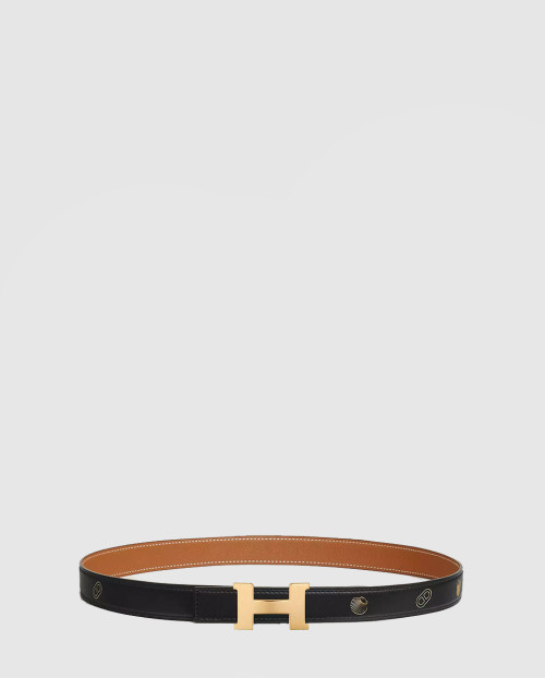 [HERMES-에르메스]미니 콘스탄스 벨트 버클 르 메르 리버시블 가죽 스트랩