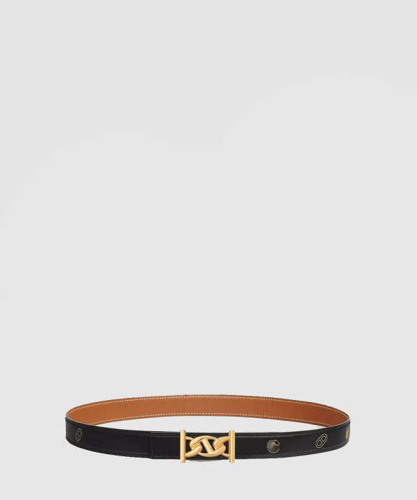 [HERMES-에르메스]미니 콘스탄스 벨트 버클 르 메르 리버시블 가죽 스트랩