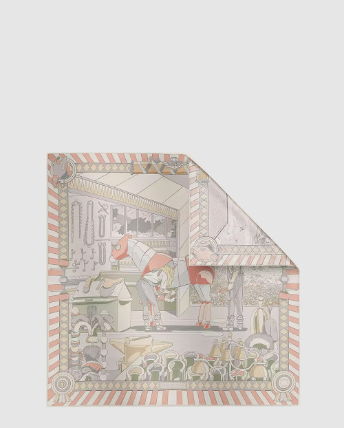 [HERMES-에르메스]Pony Pit Stop 더블 페이스 스카프 90