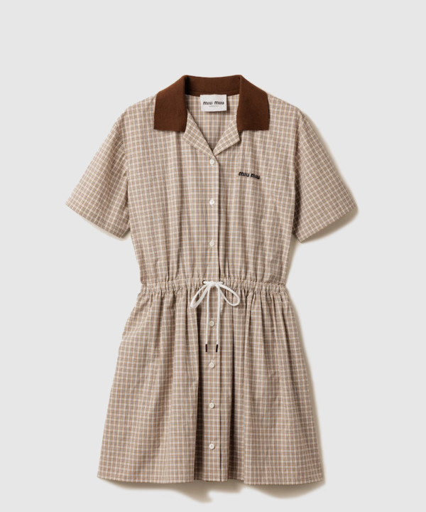 [MIUMIU-미우미우]체크 미니드레스 MF5712