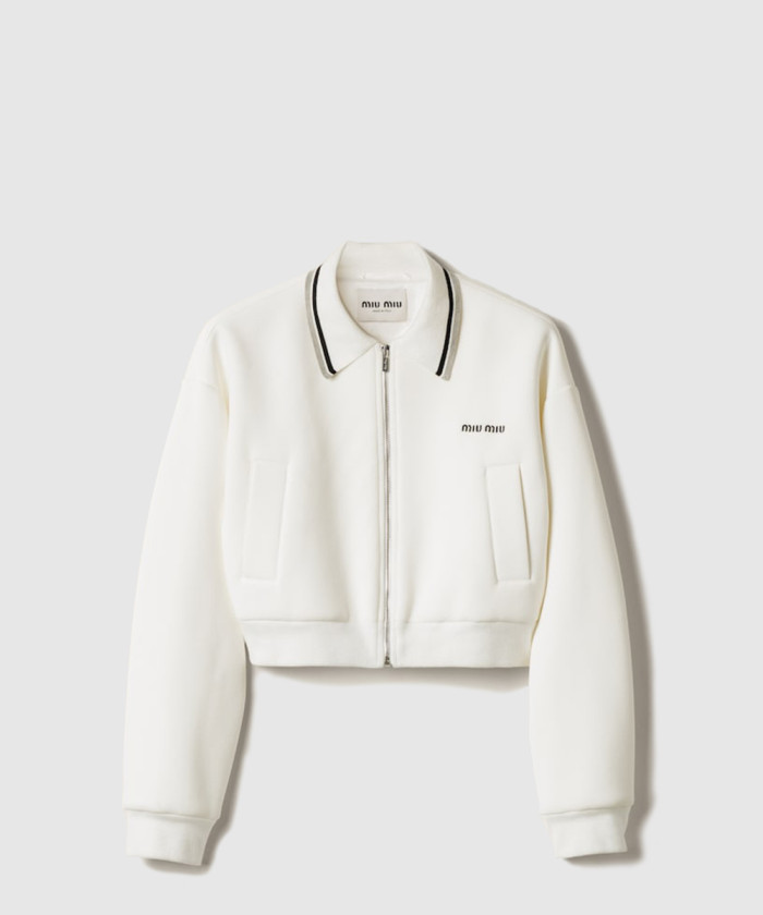 레플리카|이미테이션 miumiu-미우미우본디드-피케-및-테크니컬-저지-블루종-재킷-ml1270