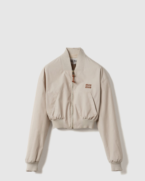 [MIUMIU-미우미우]파나마 코튼 블루종 재킷 ML1050