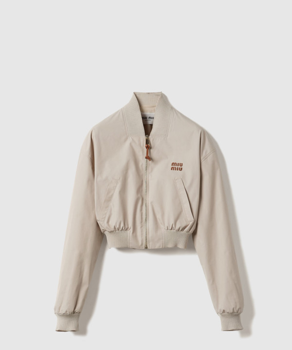 [MIUMIU-미우미우]파나마 코튼 블루종 재킷 ML1050