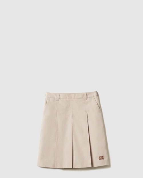 [MIUMIU-미우미우]파나마 코튼 스커트 MG2232