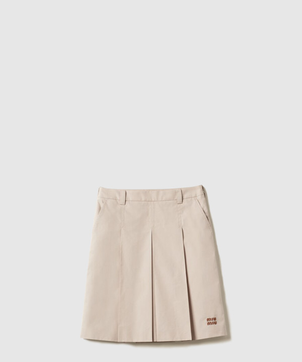 [MIUMIU-미우미우]파나마 코튼 스커트 MG2232