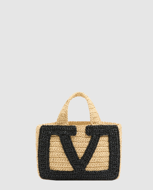 [VALENTINO-발렌티노]가라바니 비바 슈퍼스타 합성 라피아 스몰 쇼퍼백