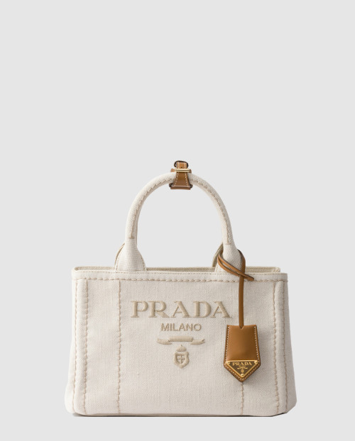 [PRADA-프라다]스몰 코튼 캔버스 핸드백 1BG464