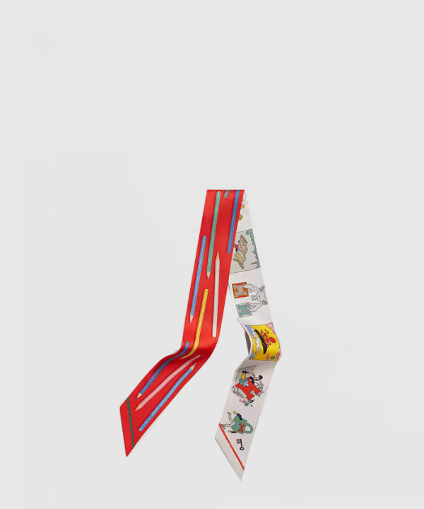 [HERMES-에르메스]A Vos Crayons et Carre Libre Twilly 트윌리