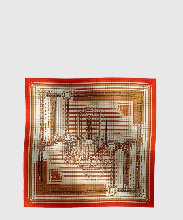 [HERMES-에르메스]Coaching Deja-Vu 숄 140