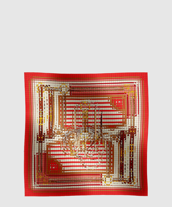 [HERMES-에르메스]Coaching Deja-Vu 숄 140