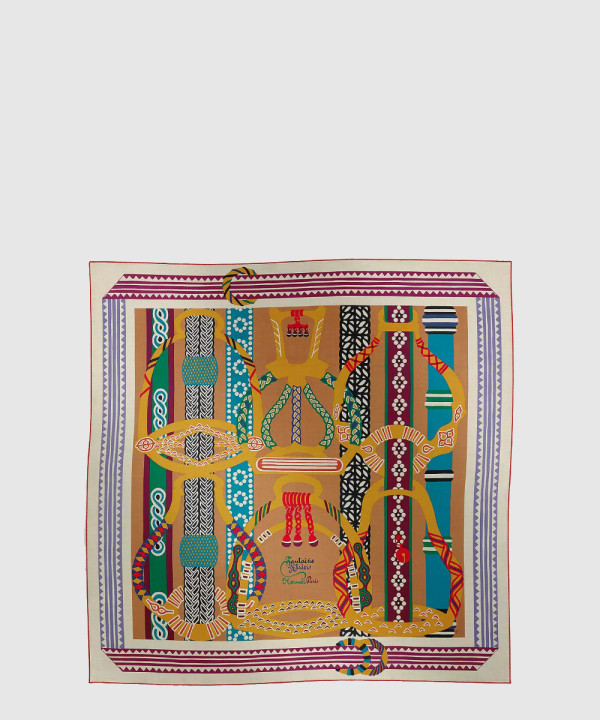 [HERMES-에르메스]Fantaisie d'Etriers 숄 140