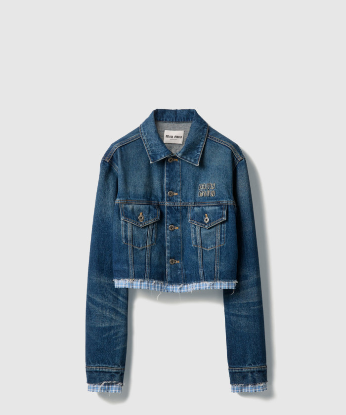 레플리카|이미테이션 miumiu-미우미우워싱-데님-블루종-재킷-gwb247