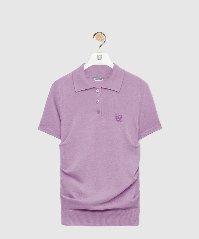 레플리카|이미테이션 loewe-로에베쇼트-슬리브-폴로-스웨터-캐시미어-실크