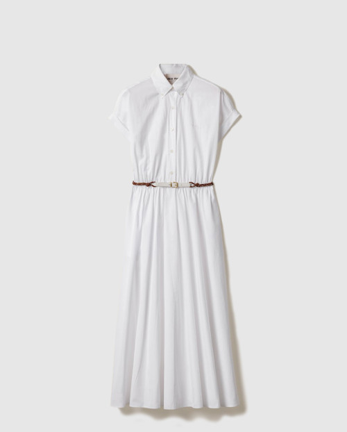 [MIUMIU-미우미우]포플린 미디 셔츠 드레스 MF5886