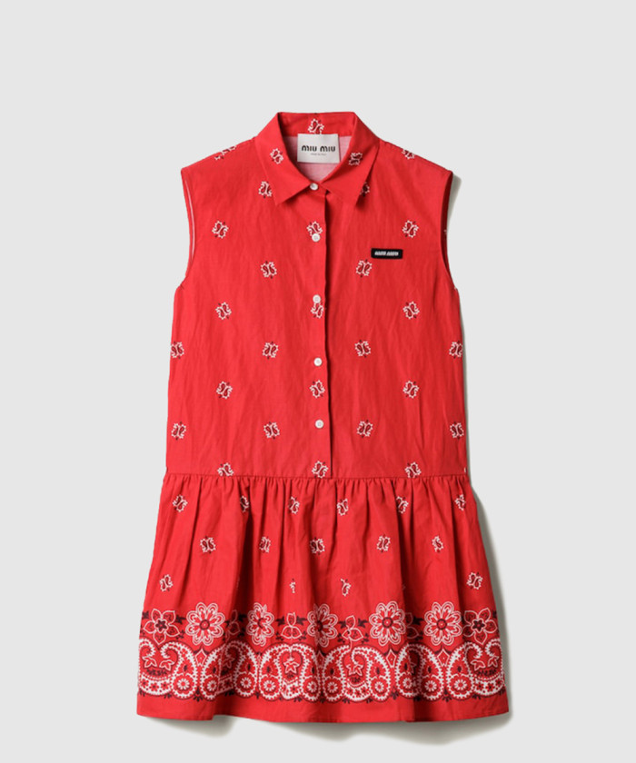 레플리카|이미테이션 miumiu-미우미우슬럽드-포플린-미니-드레스-mf5889