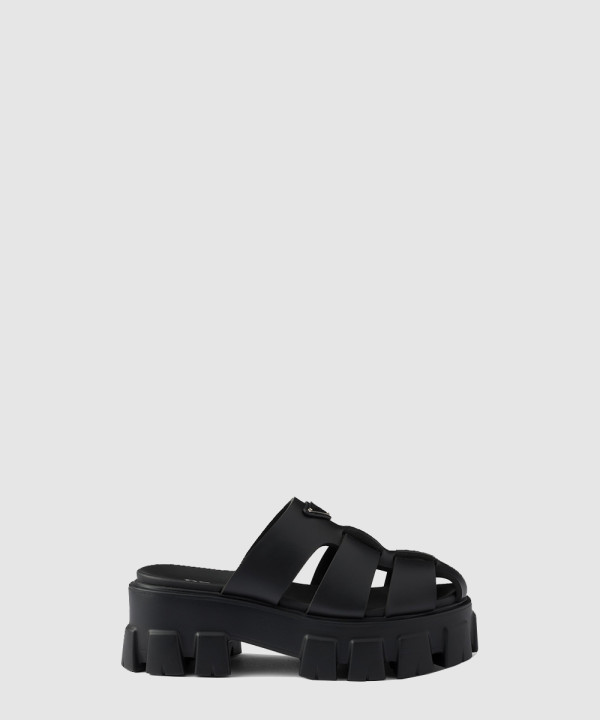 [PRADA-프라다]모노리스 고무 슬링백 펌프 1XX751