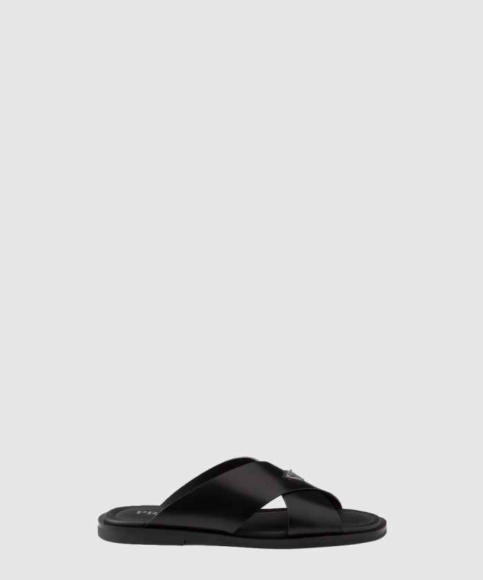 레플리카|이미테이션 prada-프라다사피아노-가죽-크로스-슬라이드-2x3081-2