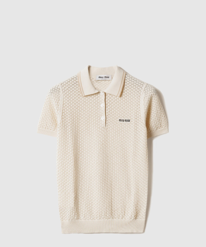레플리카|이미테이션 miumiu-미우미우코튼-폴로-셔츠-mmlb28