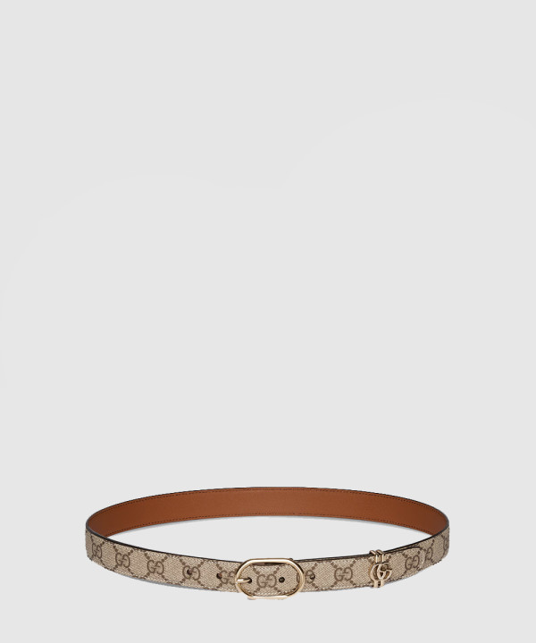 [GUCCI-구찌]타원형 버클 GG 벨트 ‎813004