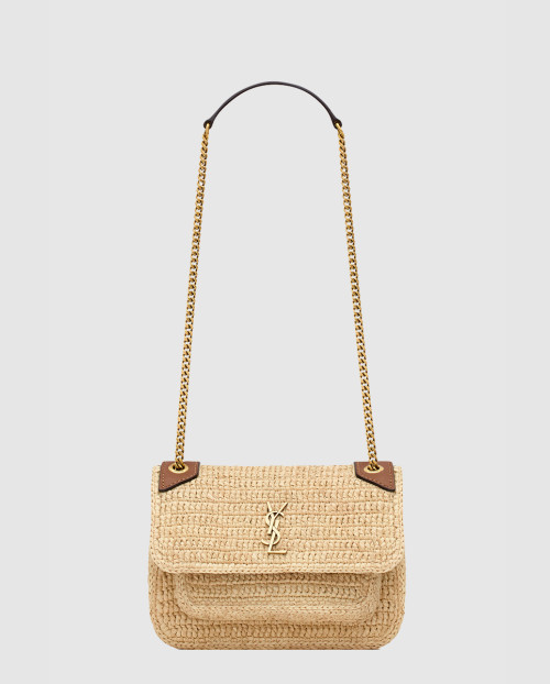 [SAINT LAURENT-생로랑]라피아 소재 NIKI 미니 838536