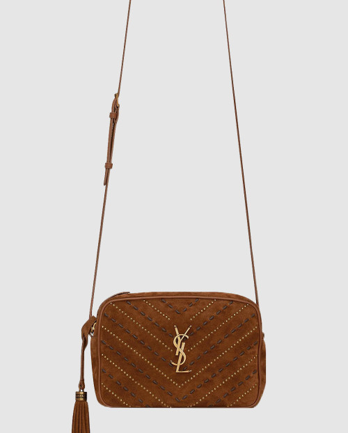 [SAINT LAURENT-생로랑]스웨이드 송아지 가죽 숄더백 612544