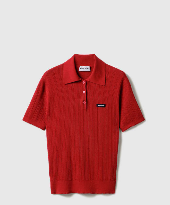 레플리카|이미테이션 miumiu-미우미우캐시미어-및-실크-폴로-스웨터-mmla39