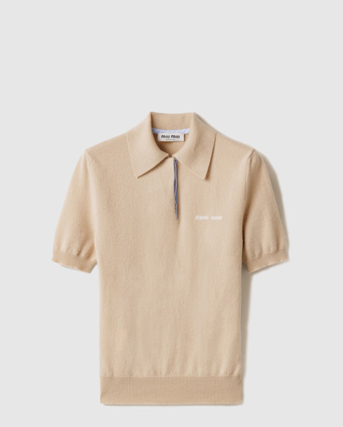 [MIUMIU-미우미우]캐시미어 폴로 스웨터 MMLA30