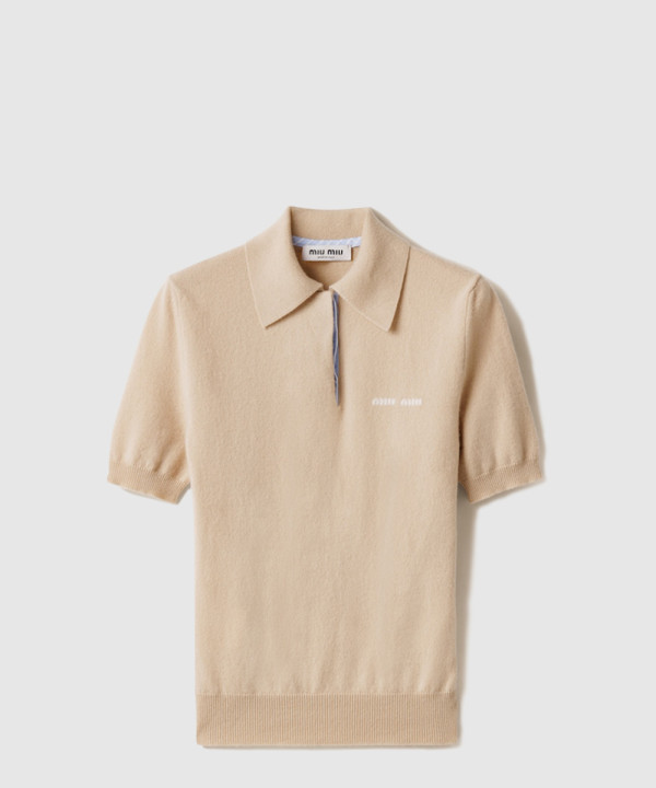 [MIUMIU-미우미우]캐시미어 폴로 스웨터 MMLA30