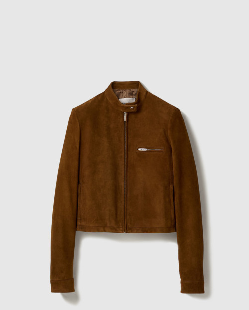 [MIUMIU-미우미우]스웨이드 재킷 MPV936