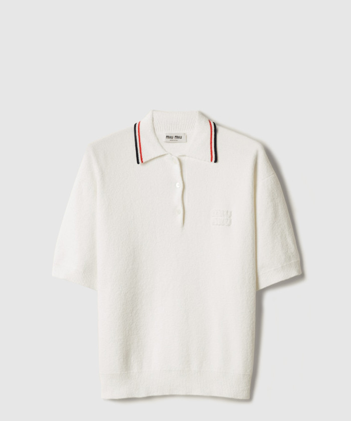 레플리카|이미테이션 miumiu-미우미우코튼-니트-폴로-셔츠-mmlb31