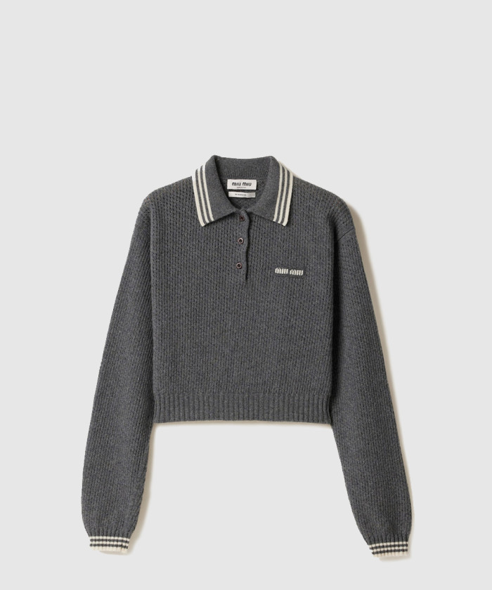 레플리카|이미테이션 miumiu-미우미우울-및-캐시미어-폴로-스웨터-mmla26