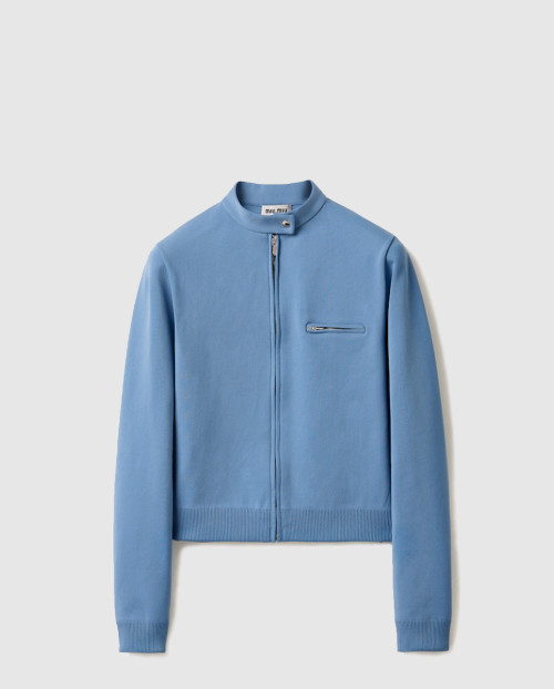 [MIUMIU-미우미우]기능성 원사 지퍼 가디건 MMJ138