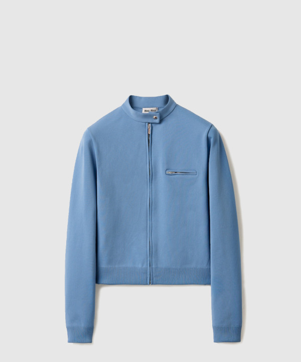 [MIUMIU-미우미우]기능성 원사 지퍼 가디건 MMJ138