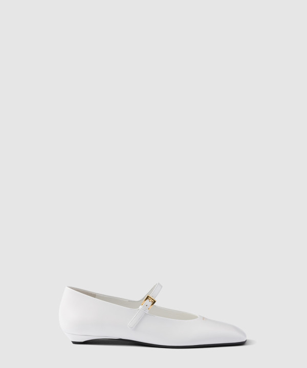 [PRADA-프라다]브러시드 레더 메리 제인 발레리나 1F826N