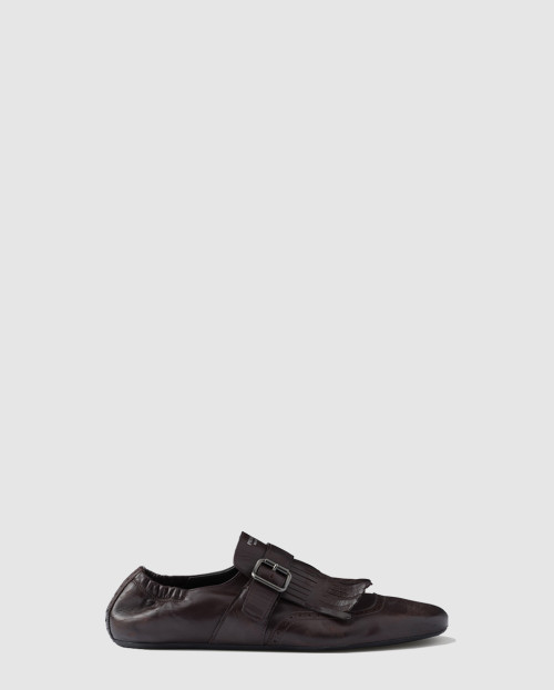 [PRADA-프라다]셔플 프린지 몽크 스트랩 슈즈 1E974N