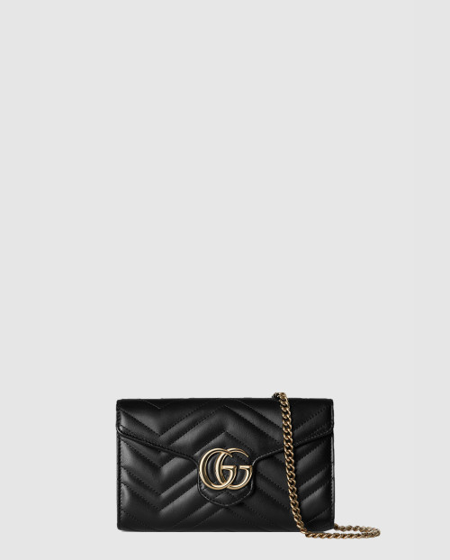 [GUCCI-구찌]GG 마몽 체인 달린 지갑 837745