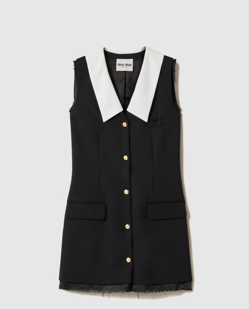 [MIUMIU-미우미우]울 벨벳 미니 드레스 MF5620