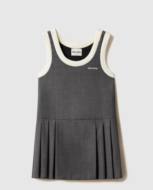 [MIUMIU-미우미우]플리츠 그리자이유 미니드레스 MF5647