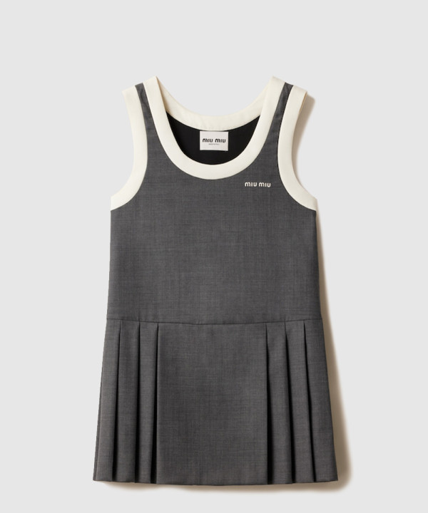 [MIUMIU-미우미우]플리츠 그리자이유 미니드레스 MF5647